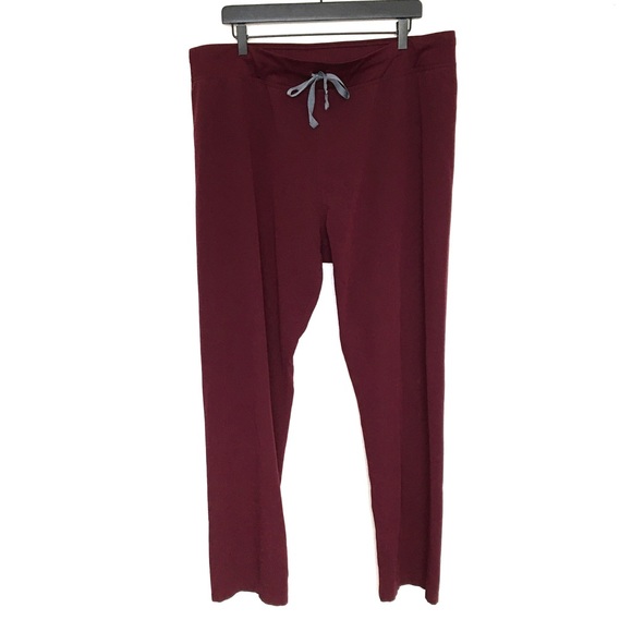Figs Women's Burgundy Pants - Picture 4 of 9